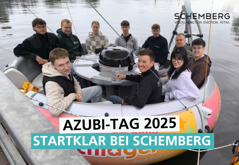 Gruppenbild der Auszubildenden beim Azubitag 2025 von SCHEMBERG