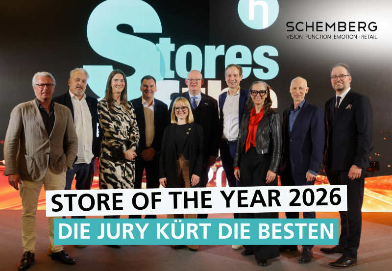 Gruppenfoto der Jury beim Store of the Year 2026