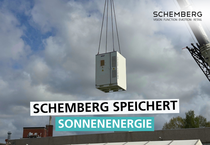 Batteriespeicher auf dem Firmengelände von SCHEMBERG
